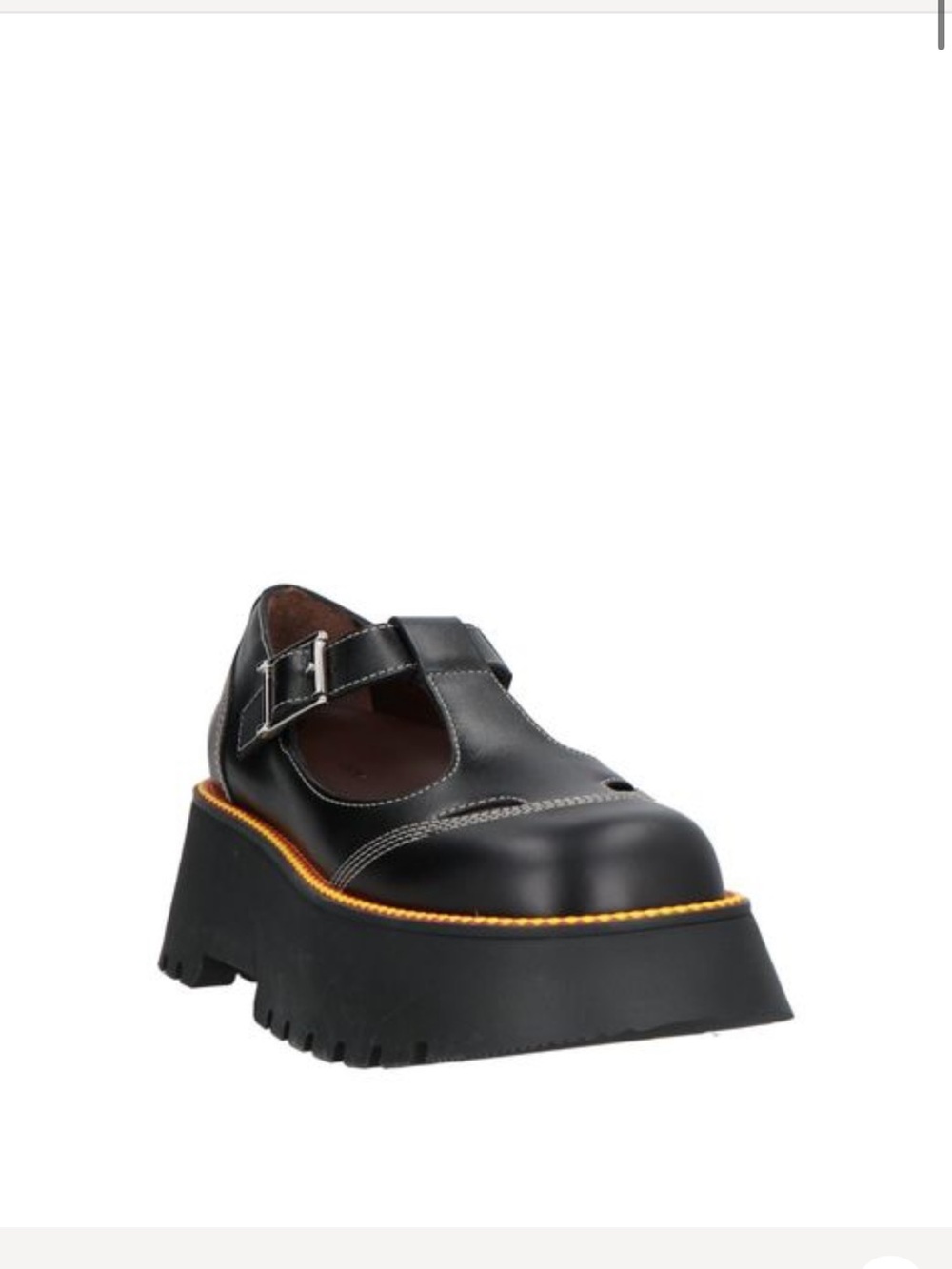 BURBERRY Black Platform Mary Jane Shoes with Buckle - Picture 10 of 14